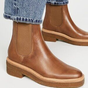 Loeffler Randall Raquel Crepe Sole Chelsea Boots in Safari Color